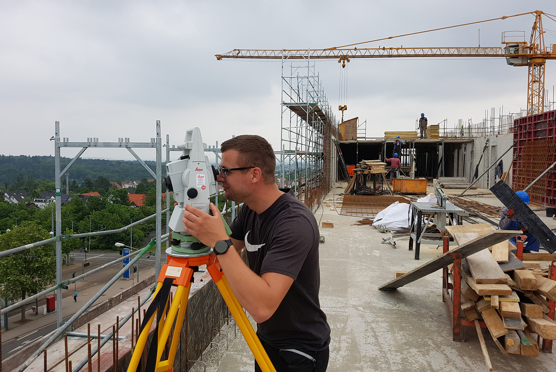 Baustelle Vermessung